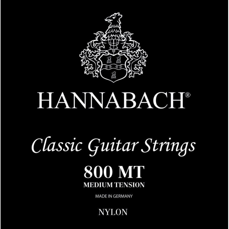 Hannabach 7164804 Struny do gitary klasycznej Serie 800 Medium tension Posrebrzany